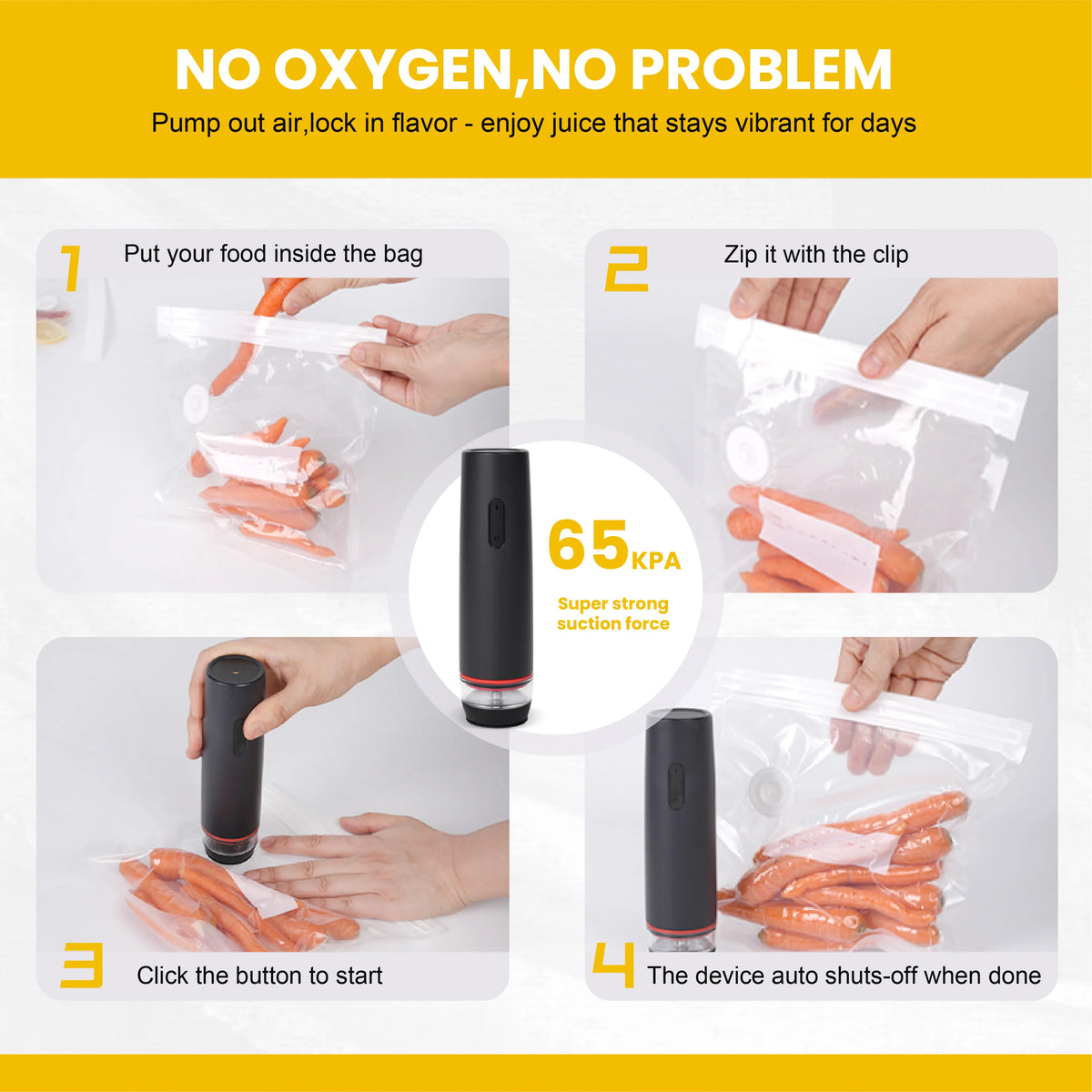 Vacuum Seal Food Storage Containers Leakproof BPA Free Organizer Set