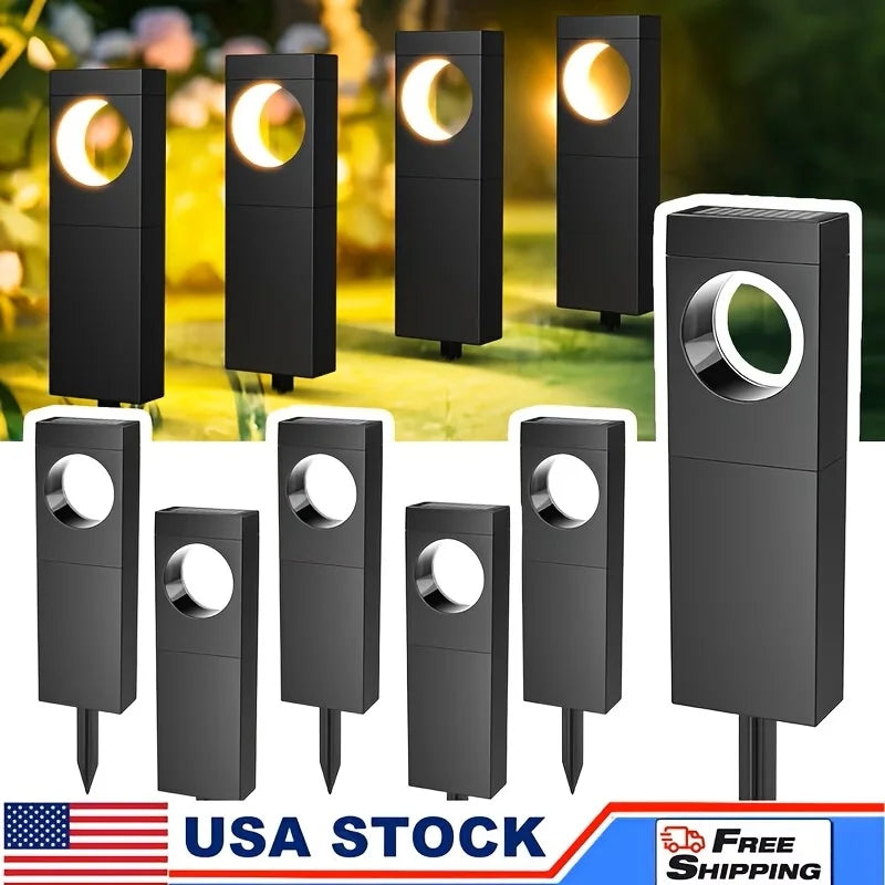 Solar Pathway Lights Outdoor Waterproof LED Garden Lighting for Yards and Patios
