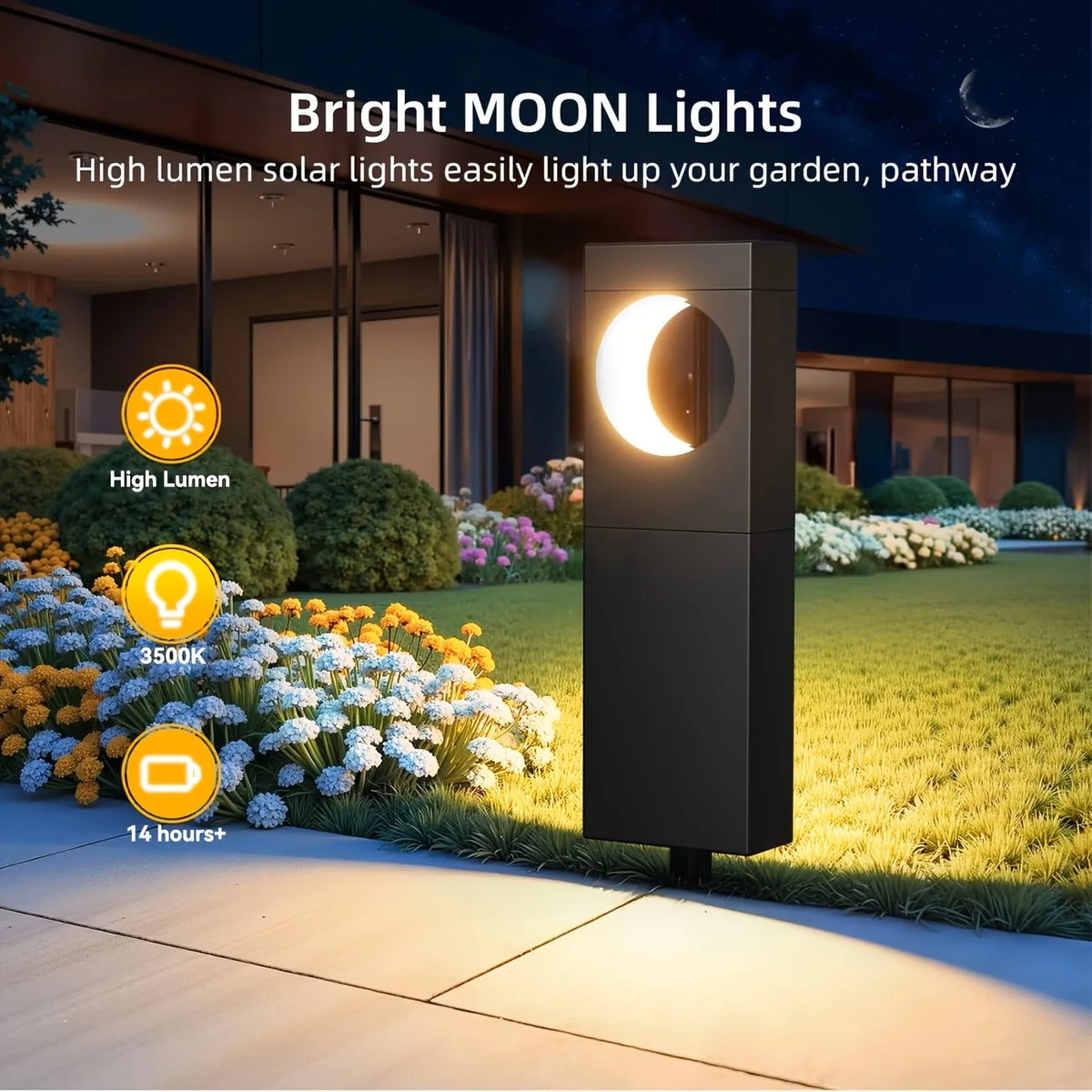 Solar Pathway Lights Outdoor Waterproof LED Garden Lighting for Yards and Patios