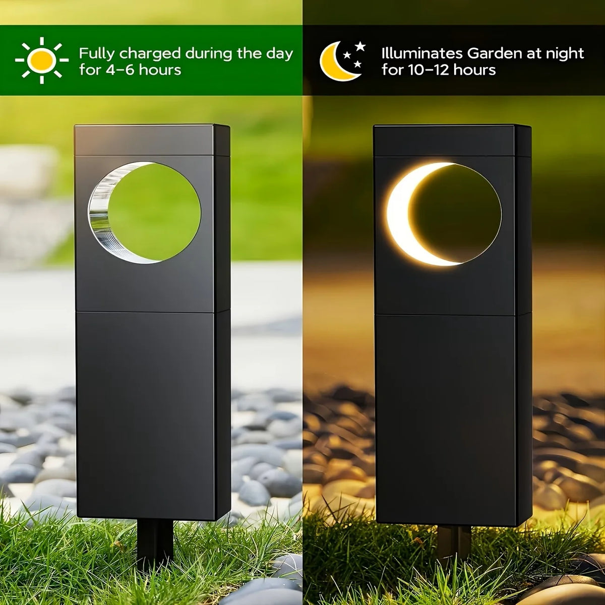 Solar Pathway Lights Outdoor Waterproof LED Garden Lighting for Yards and Patios