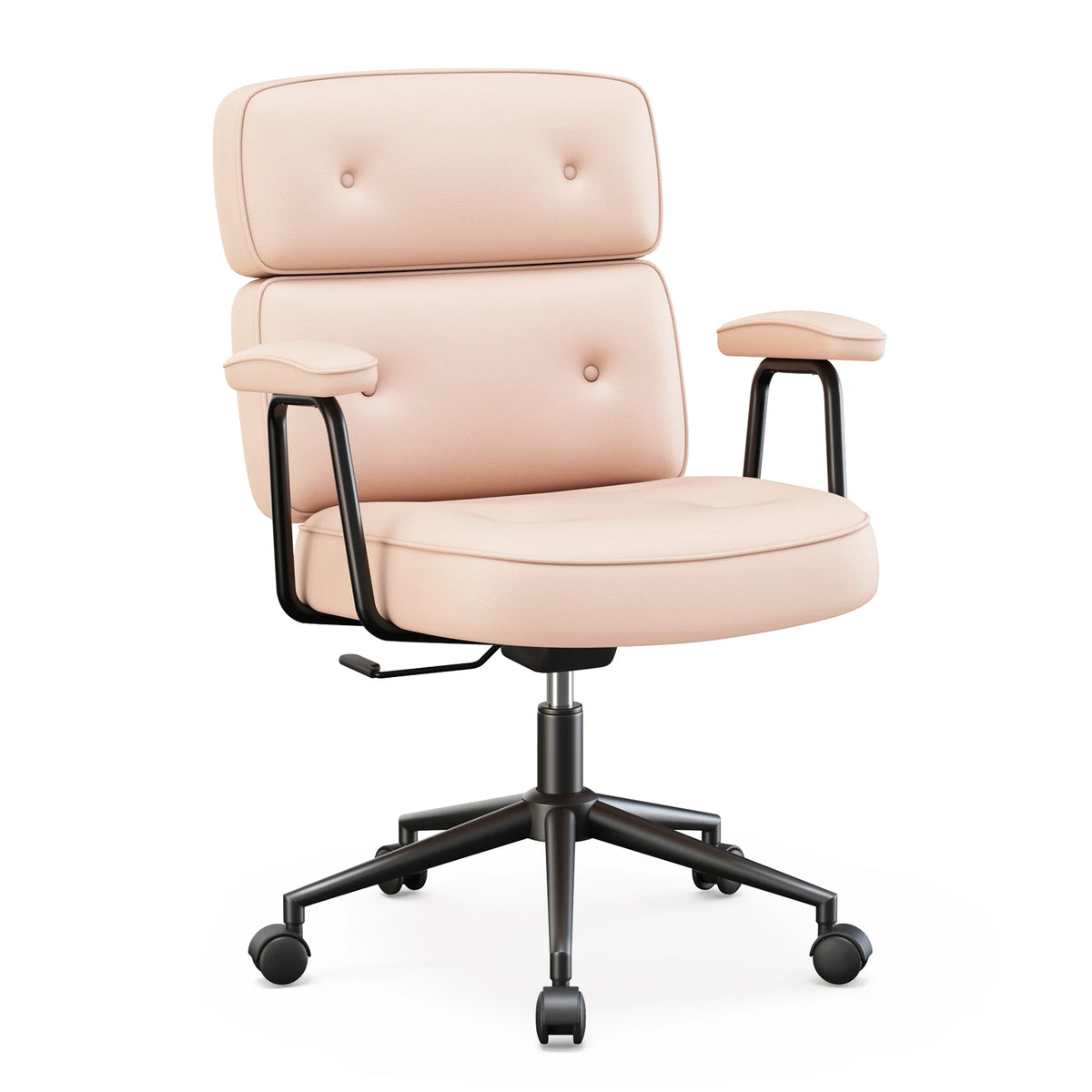 JHK Ergonomic PU Leather Office Chair With Lumbar Support