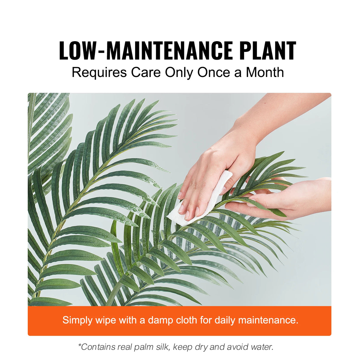 SucceBuy Artificial Palm Tree Faux Plant With Anti-Tip Protection