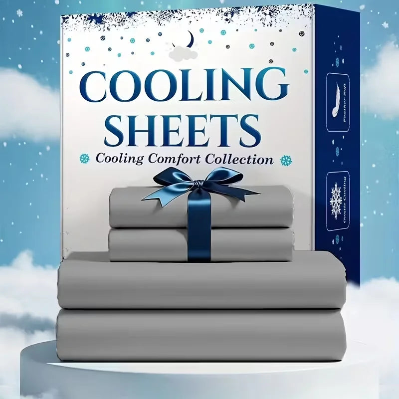 Bamboo Cooling Viscose Sheet Set for Breathable Comfortable Sleep