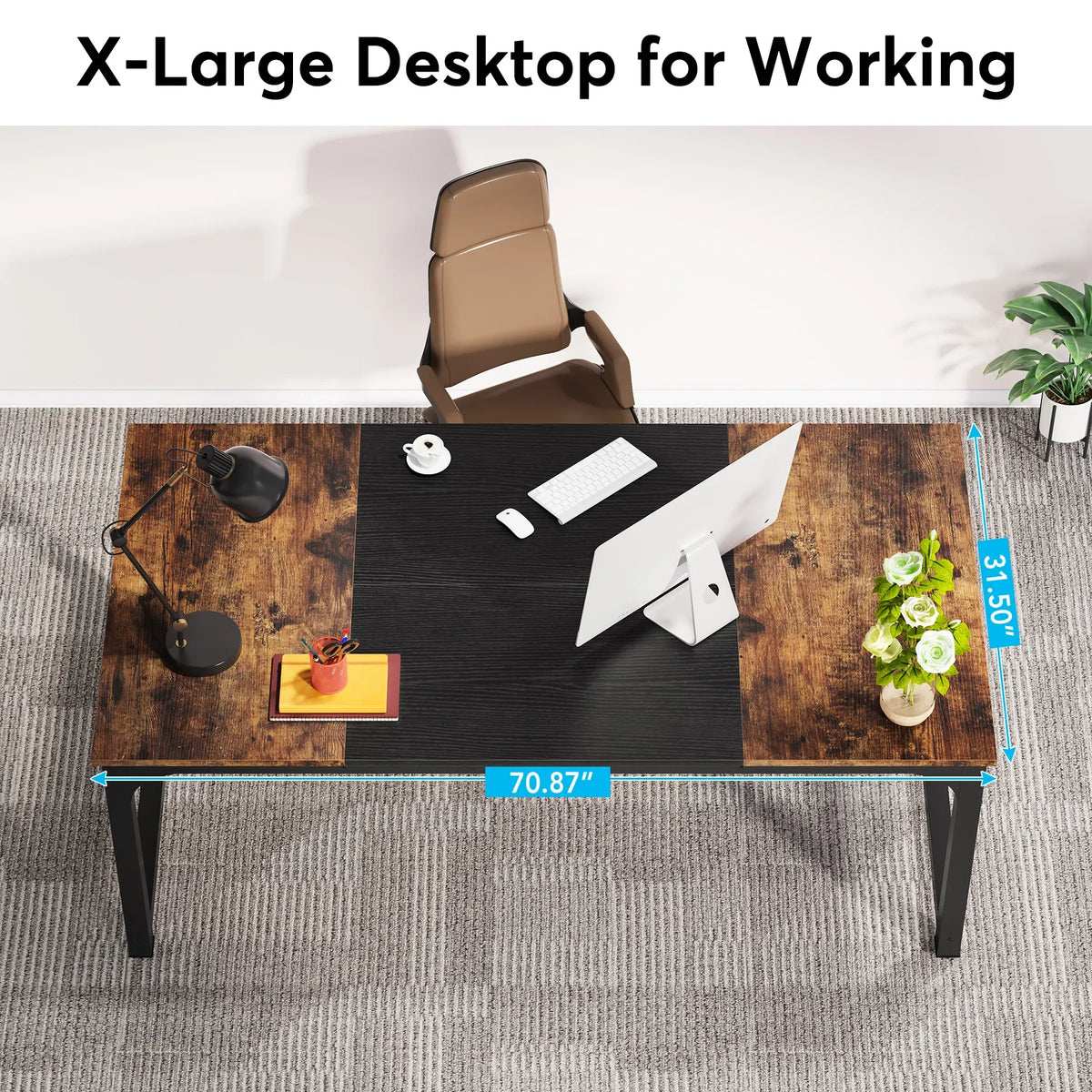 Tribesigns Modern Computer Desk for Home Office and Study