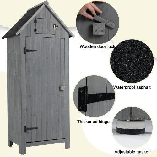 Multi Story Waterproof Garden Shed And Outdoor Storage Cabinet