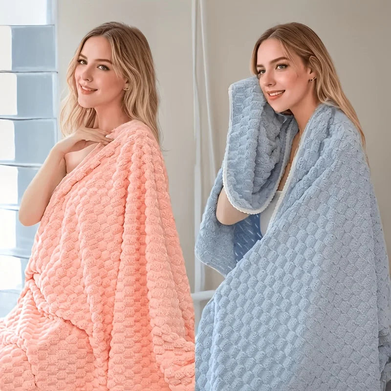 Waffle Weave Ultra Soft Quick Dry Absorbent Microfiber Bath Towels