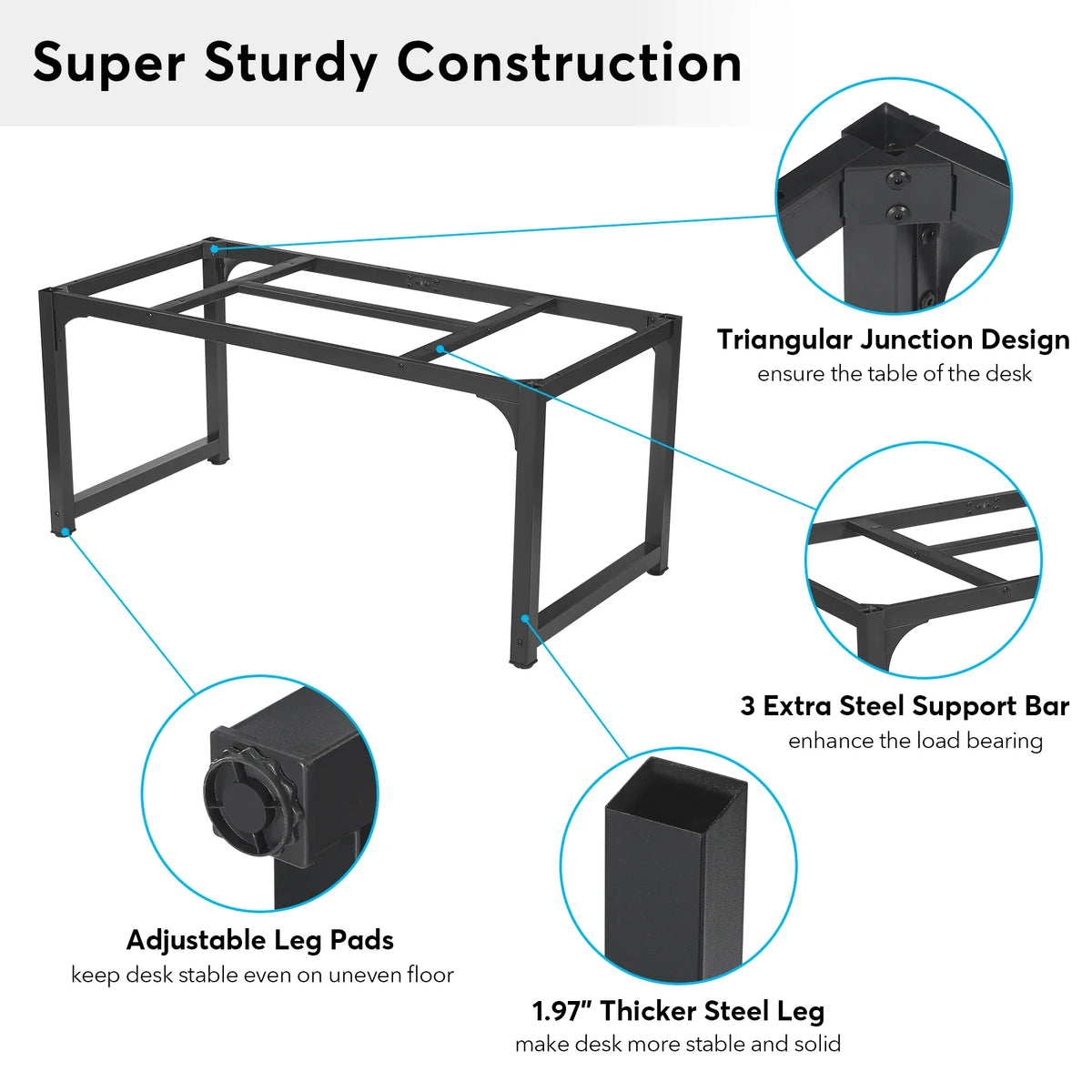 Tribesigns Computer Desk for Home Office Study and Writing