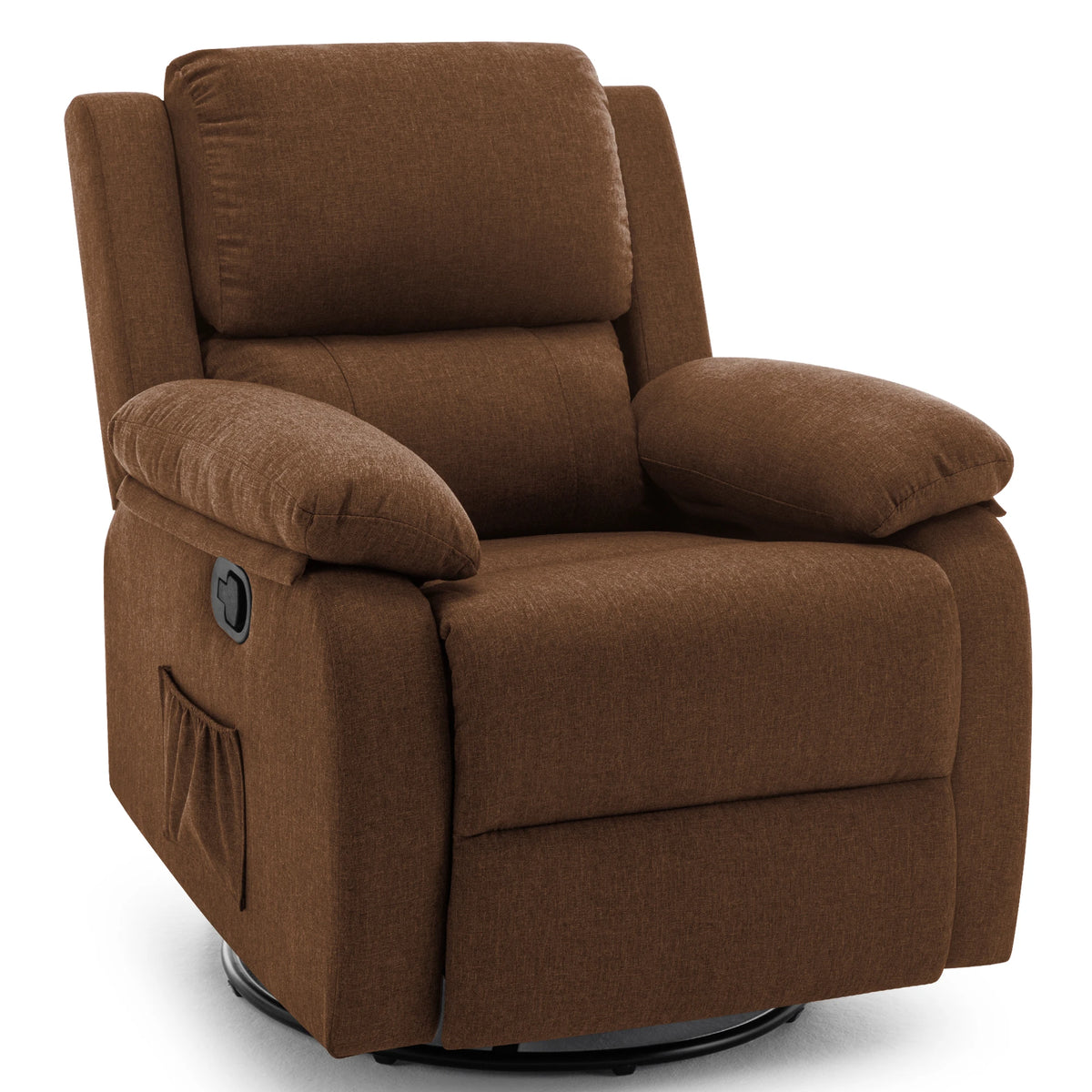 Korser Upholstered Swivel Rocker Recliner Chair for Home Furniture