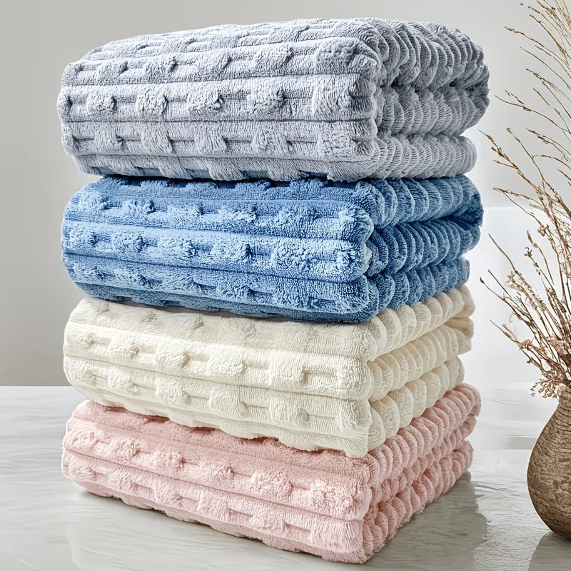 Waffle Weave Ultra Soft Quick Dry Absorbent Microfiber Bath Towels