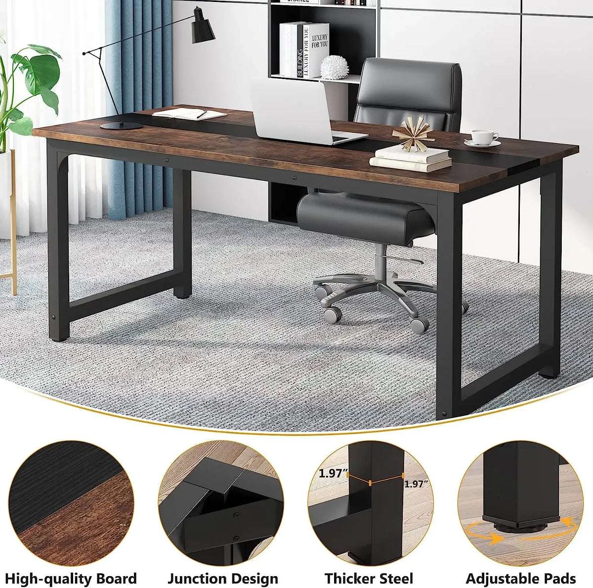 Tribesigns Modern Computer Desk for Home Office and Study