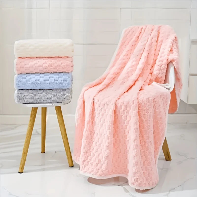 Waffle Weave Ultra Soft Quick Dry Absorbent Microfiber Bath Towels
