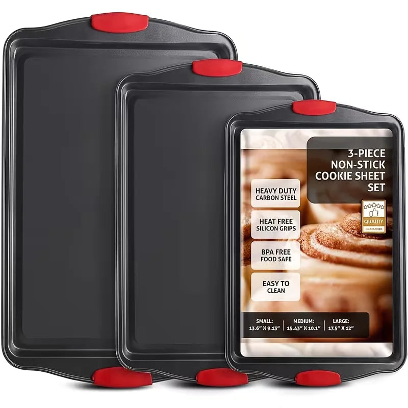 Nonstick Carbon Steel Baking Dish Set for Cookies and Pastries