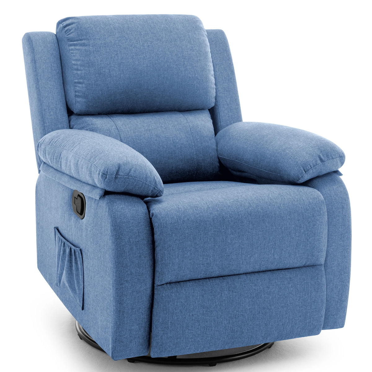Korser Upholstered Swivel Rocker Recliner Chair for Home Furniture
