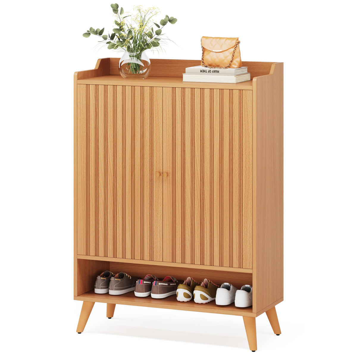 Tribesigns Shoe Storage Cabinet With Doors For Bedroom And Hallway