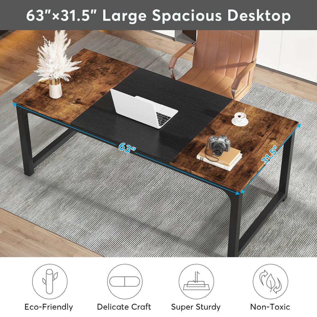 Tribesigns Computer Desk for Home Office Study and Writing