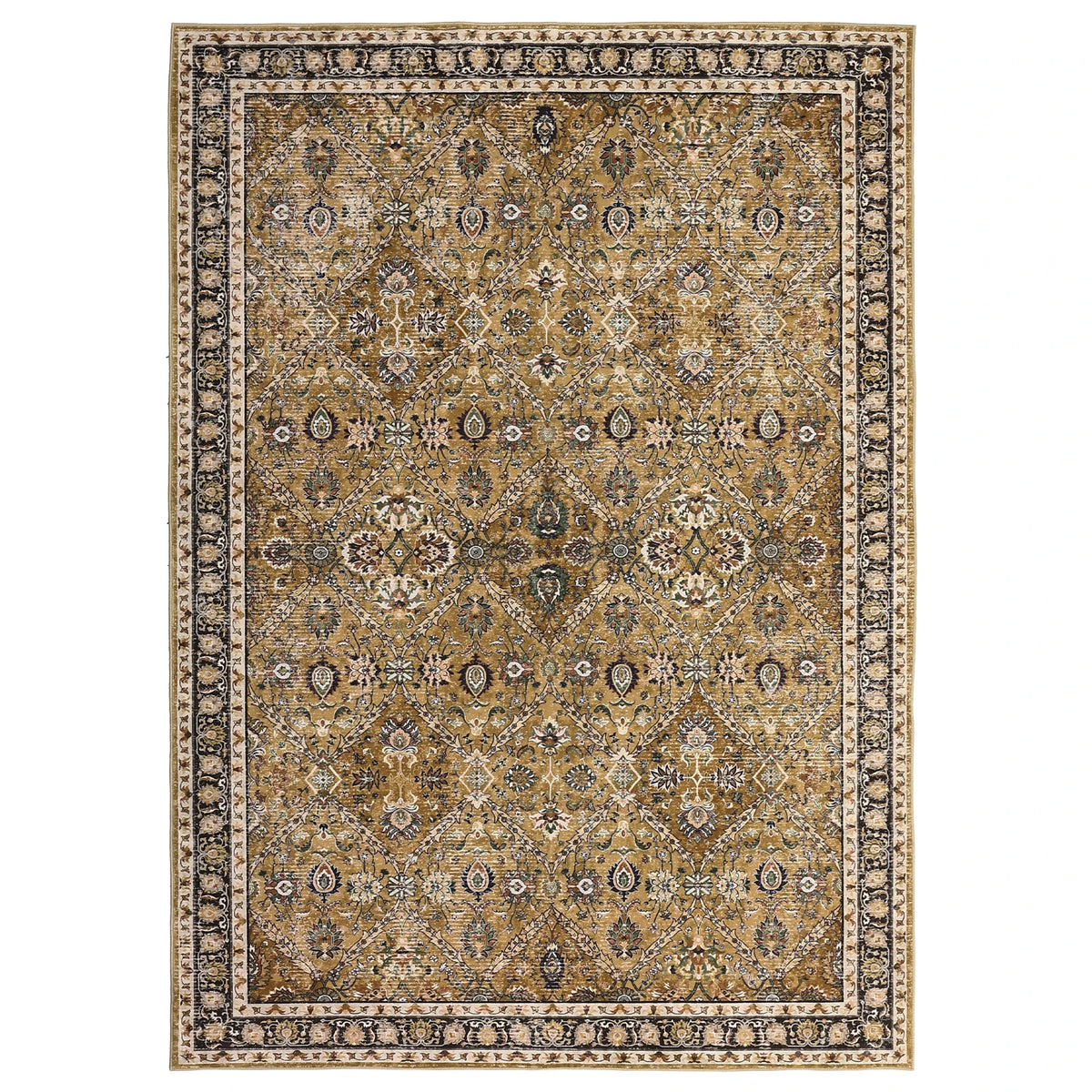 Machine Washable Moroccan Trellis Rug With Non Slip Water Resistance