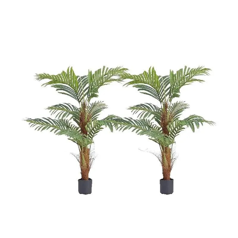 SucceBuy Artificial Palm Tree Faux Plant With Anti-Tip Protection