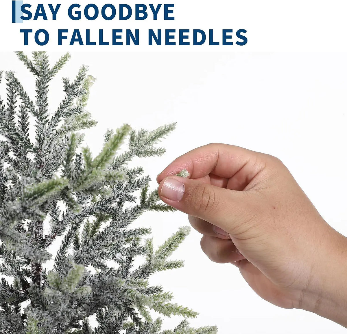 Garvee Flocked Tabletop Christmas Tree for Festive Holiday Decor