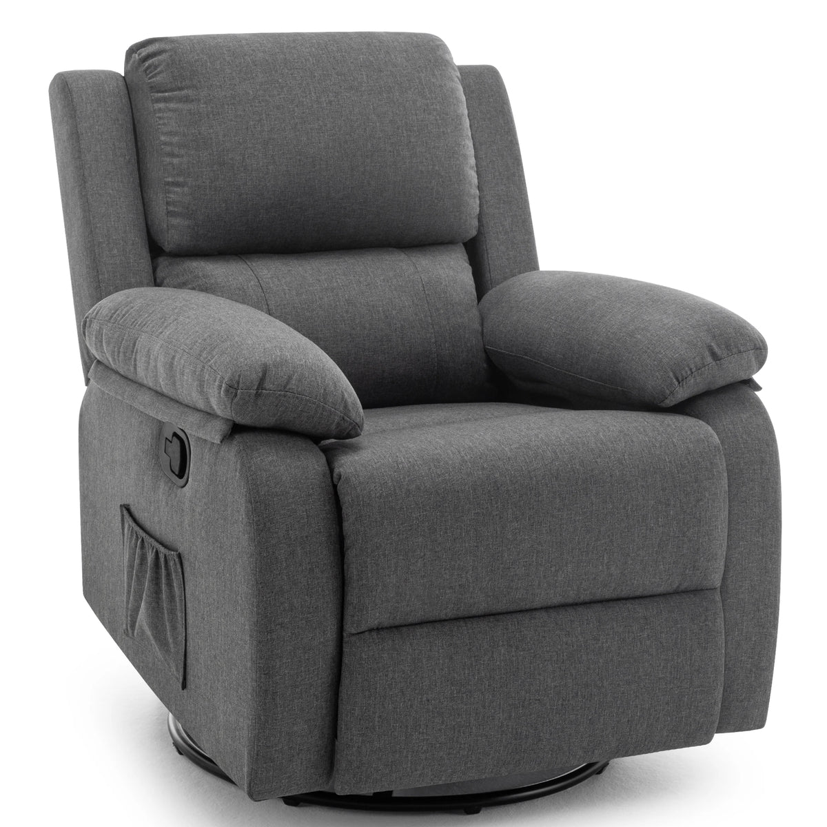 Korser Upholstered Swivel Rocker Recliner Chair for Home Furniture