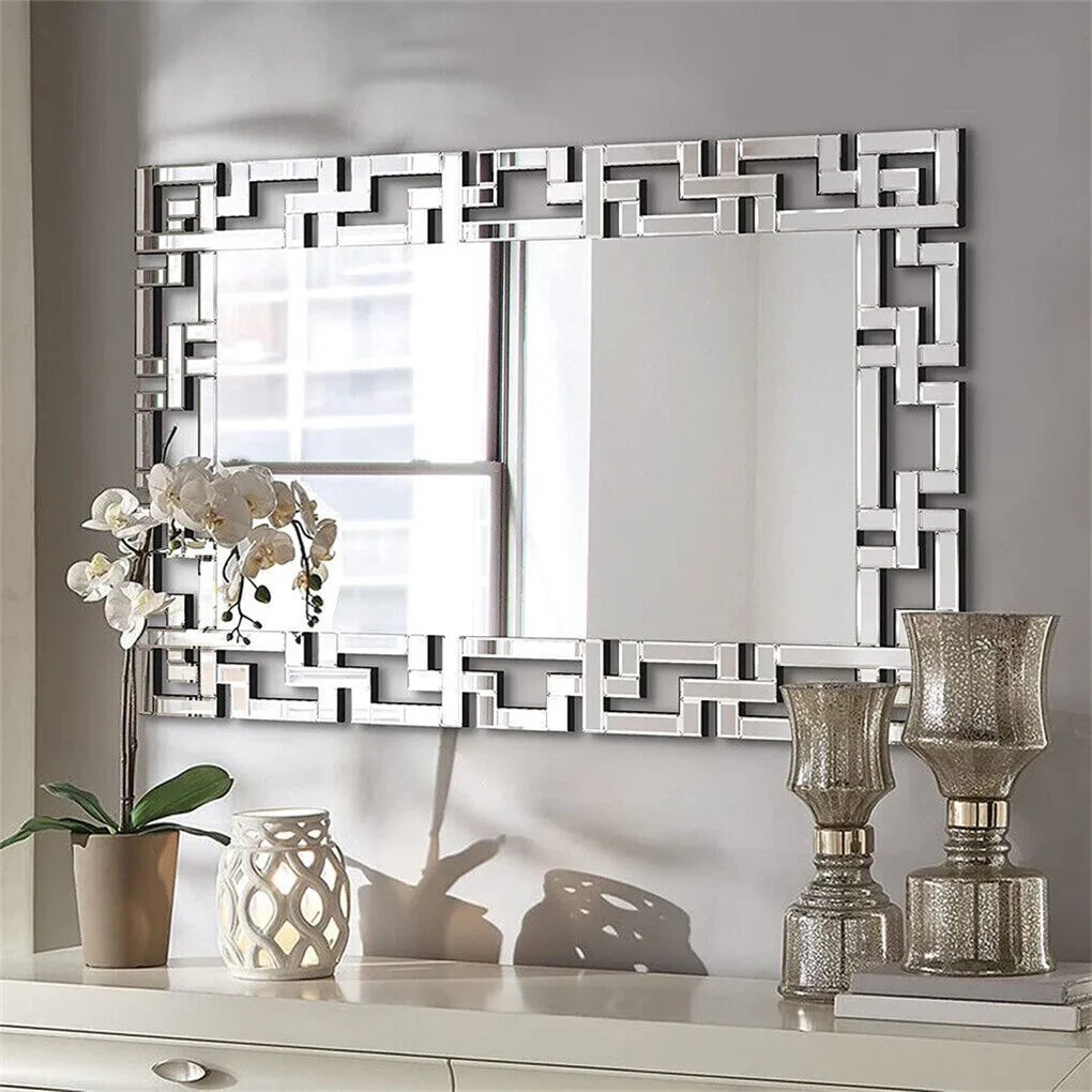 Beveled Glass Venetian Wall Mirror for Living Room and Bathroom