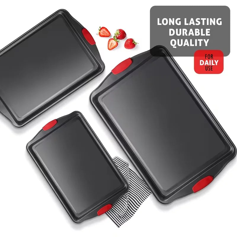 Nonstick Carbon Steel Baking Dish Set for Cookies and Pastries