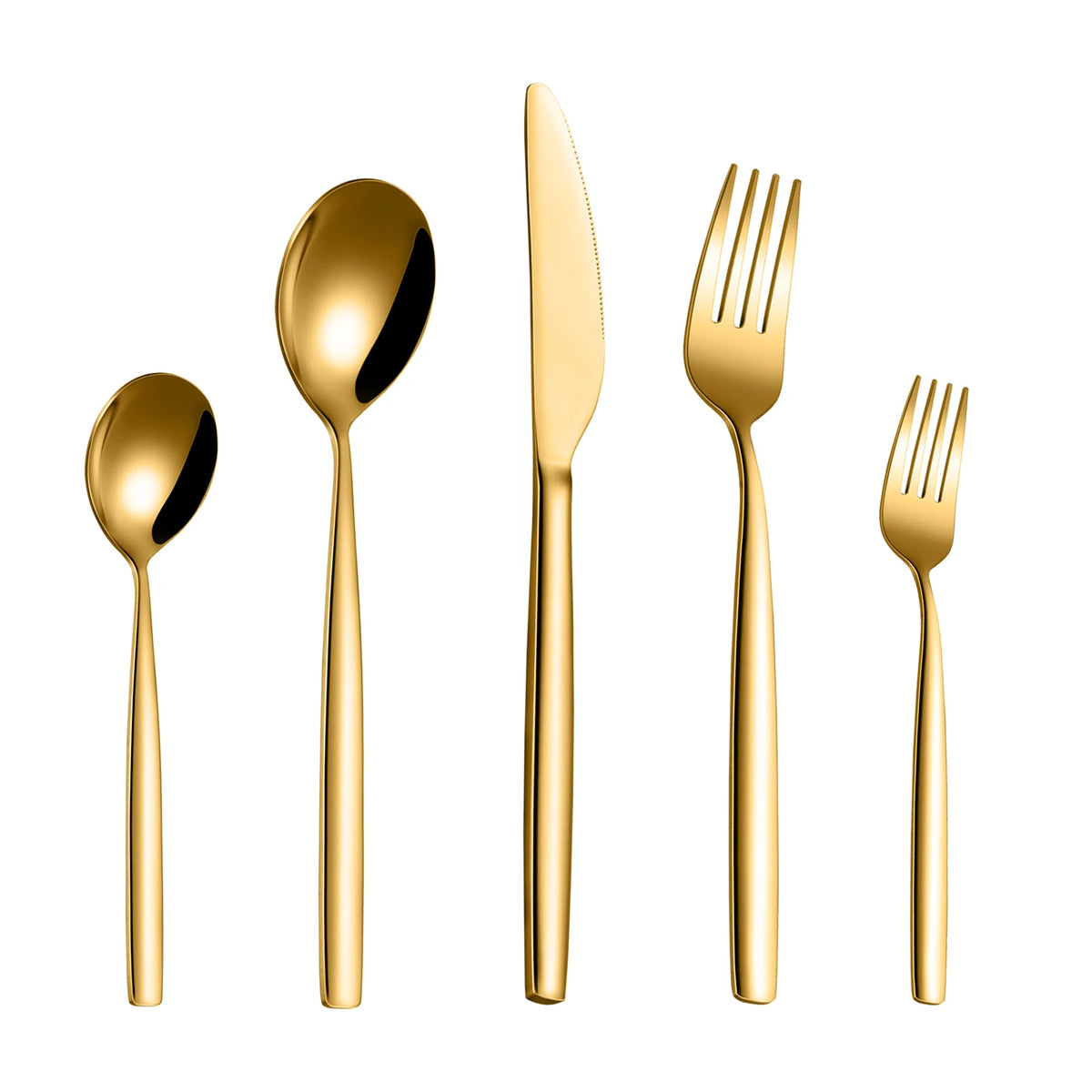 EliteZ Stainless Steel Flatware Set With Steak Knives For Dining