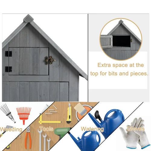 Multi Story Waterproof Garden Shed And Outdoor Storage Cabinet
