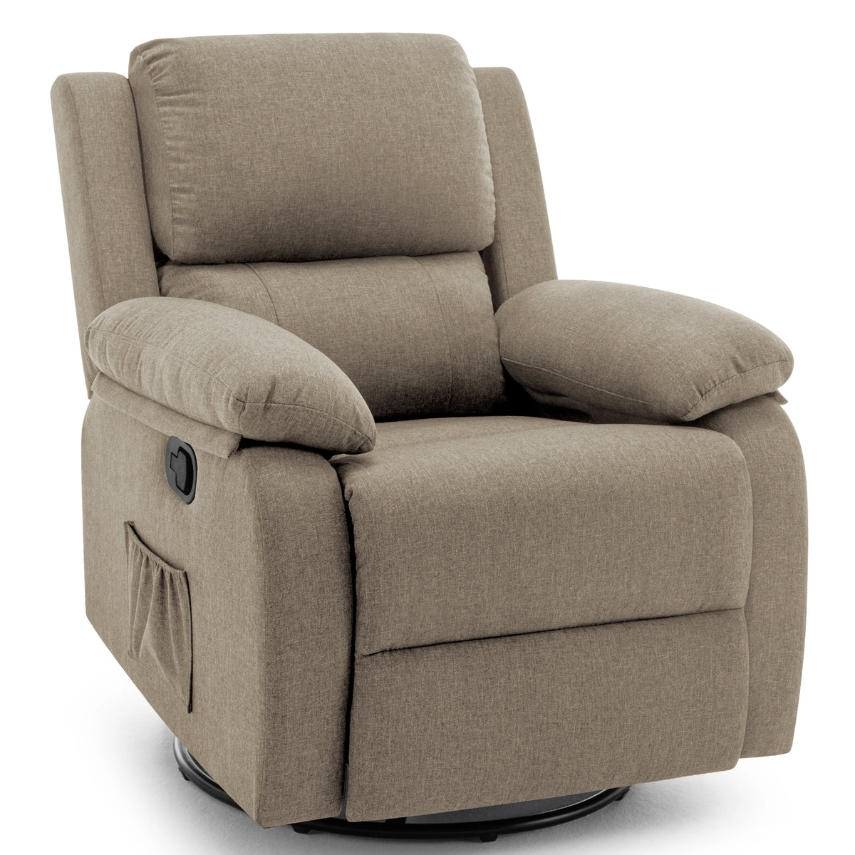 Korser Upholstered Swivel Rocker Recliner Chair for Home Furniture