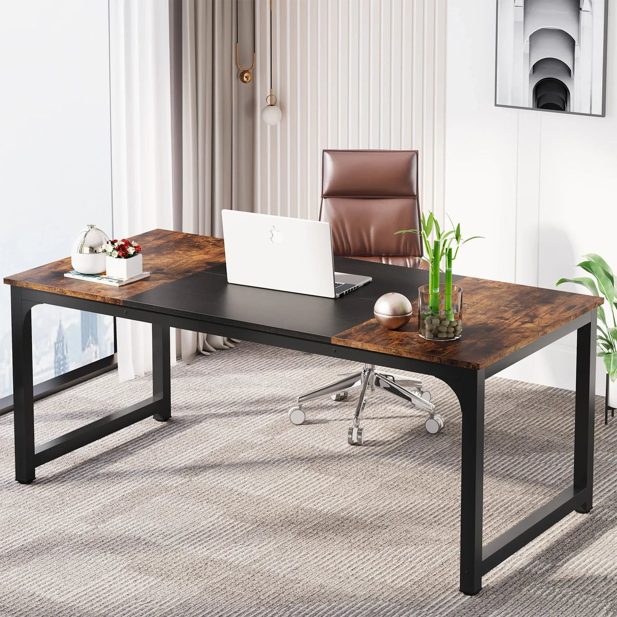 Tribesigns Modern Computer Desk for Home Office and Study
