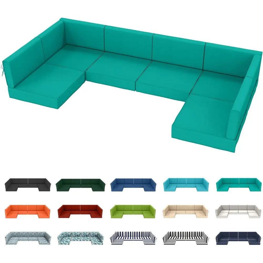 Outdoor Rattan Wicker Patio Sofa Set Weather Resistant Garden Furniture