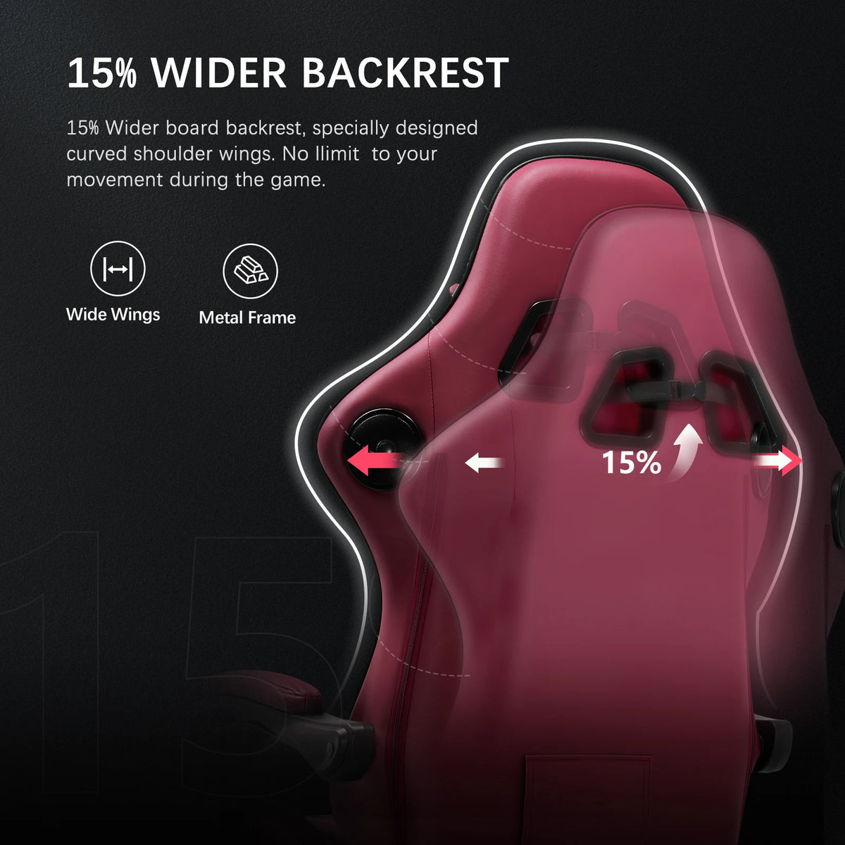 GTPLAYER Ergonomic Gaming Chair With Speakers And Footrest