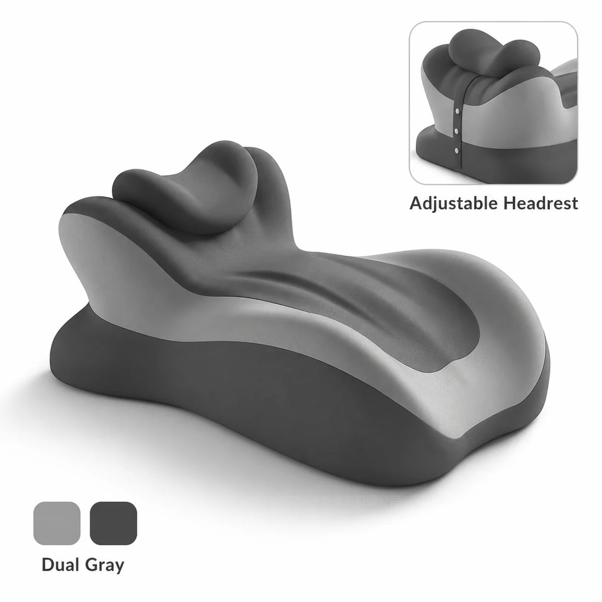 Multifunctional Memory Foam Reading Pillow With Removable Headrest For Bed
