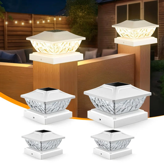 Outdoor Waterproof Villa Gate Fence Light Solar Light Outdoor Villa Column Lamp Fence Gate Pillar Head Led Lamp For House Garden