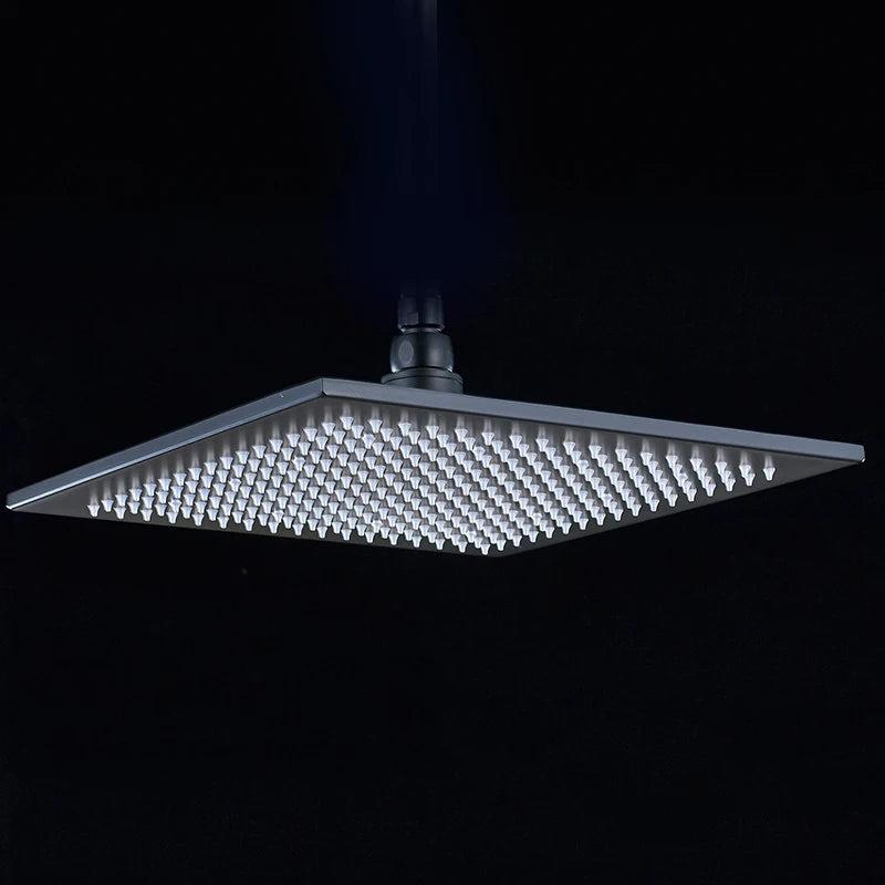 Rozin Brass LED Rainfall Shower Head With Wall Mount Design