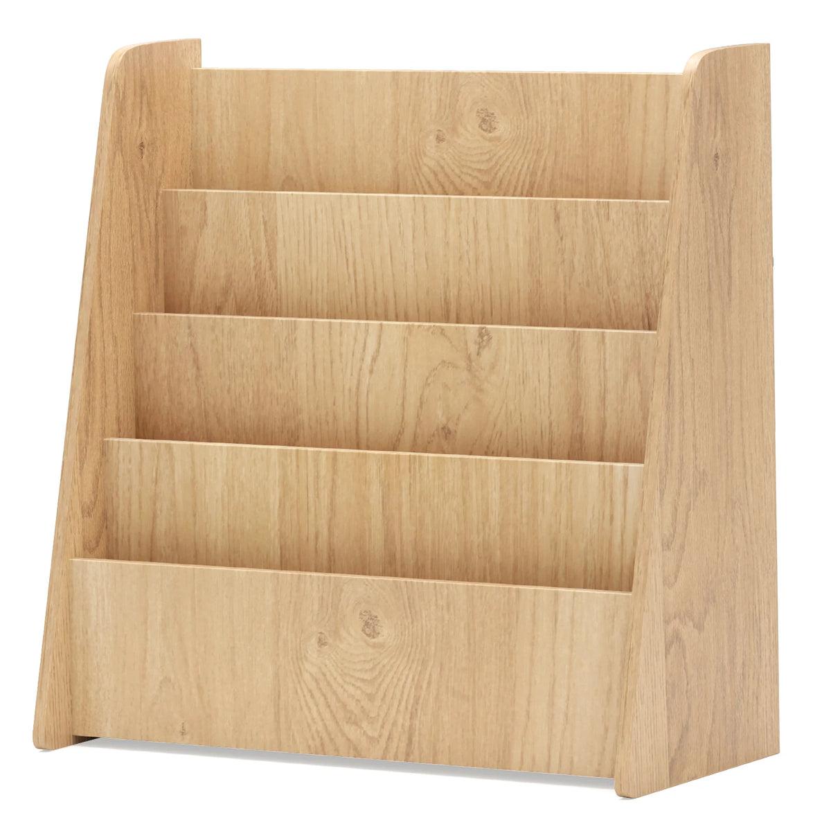 HOMASIS Kids Wooden Sling Bookshelf With Deep Shelves for Toddlers