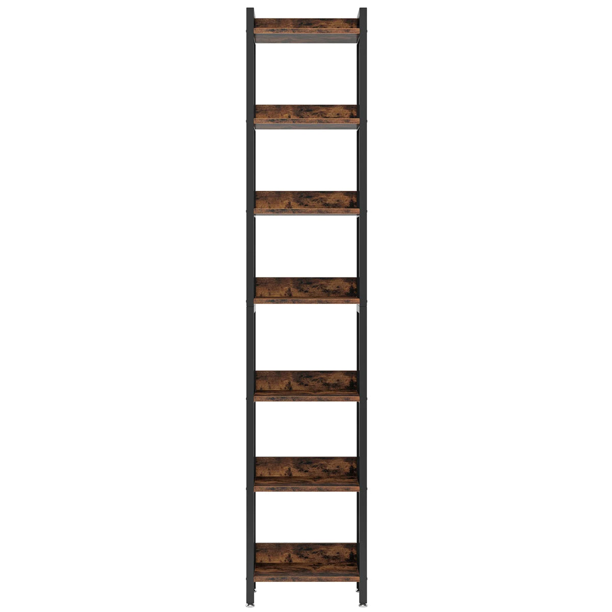 Tribesigns Tall Narrow Freestanding Bookshelf for Small Spaces