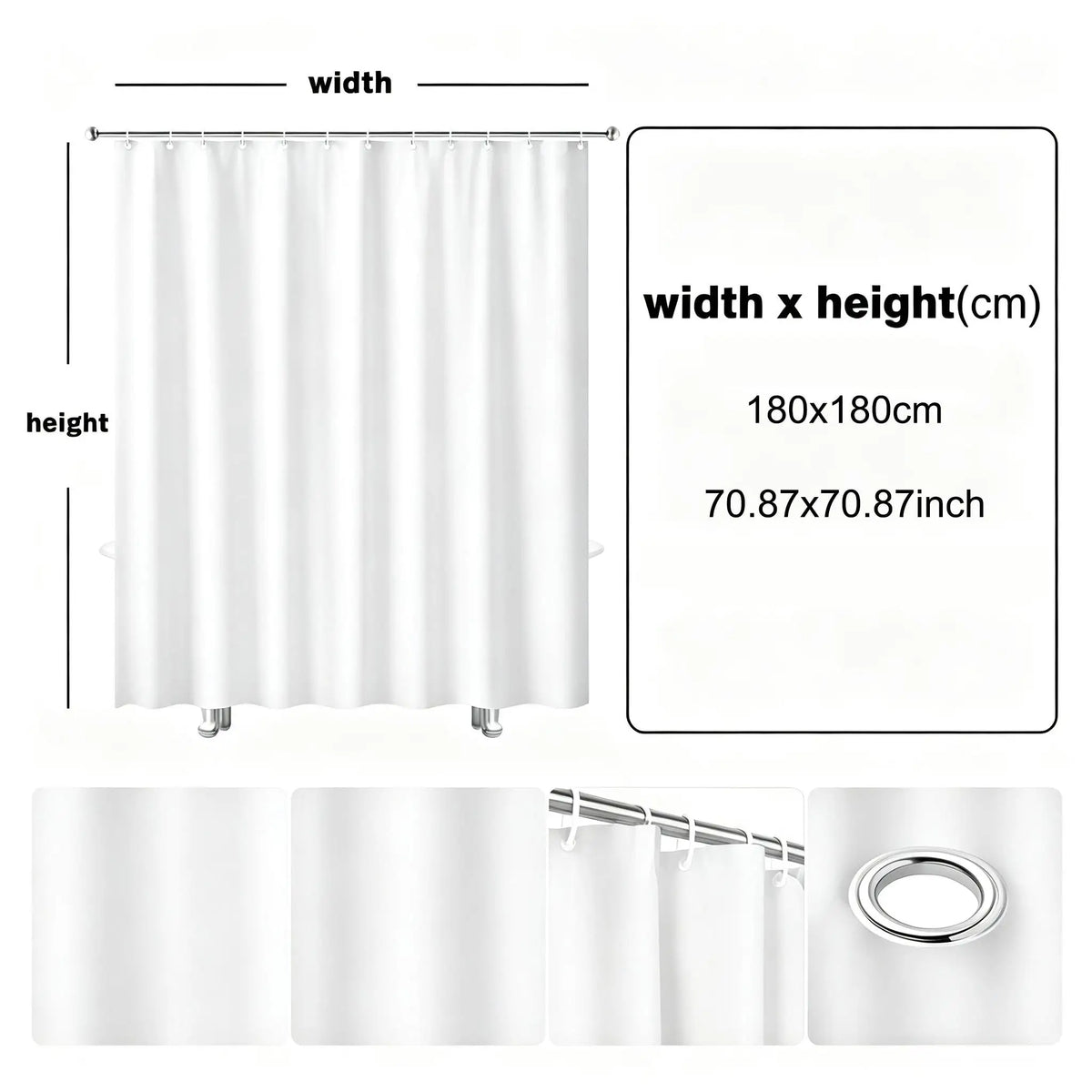 Farmhouse Highland Cow Polyester Shower Curtain for Bathroom Decor
