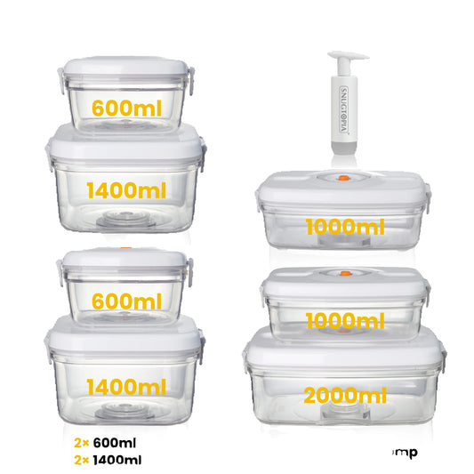 Vacuum Seal Food Storage Containers With Leakproof BPA Free Lids