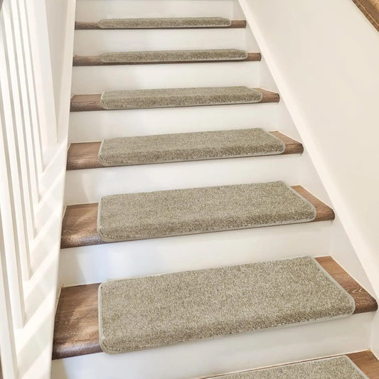 Bullnose Non Slip Carpet Stair Treads Washable Reusable Step Protectors
