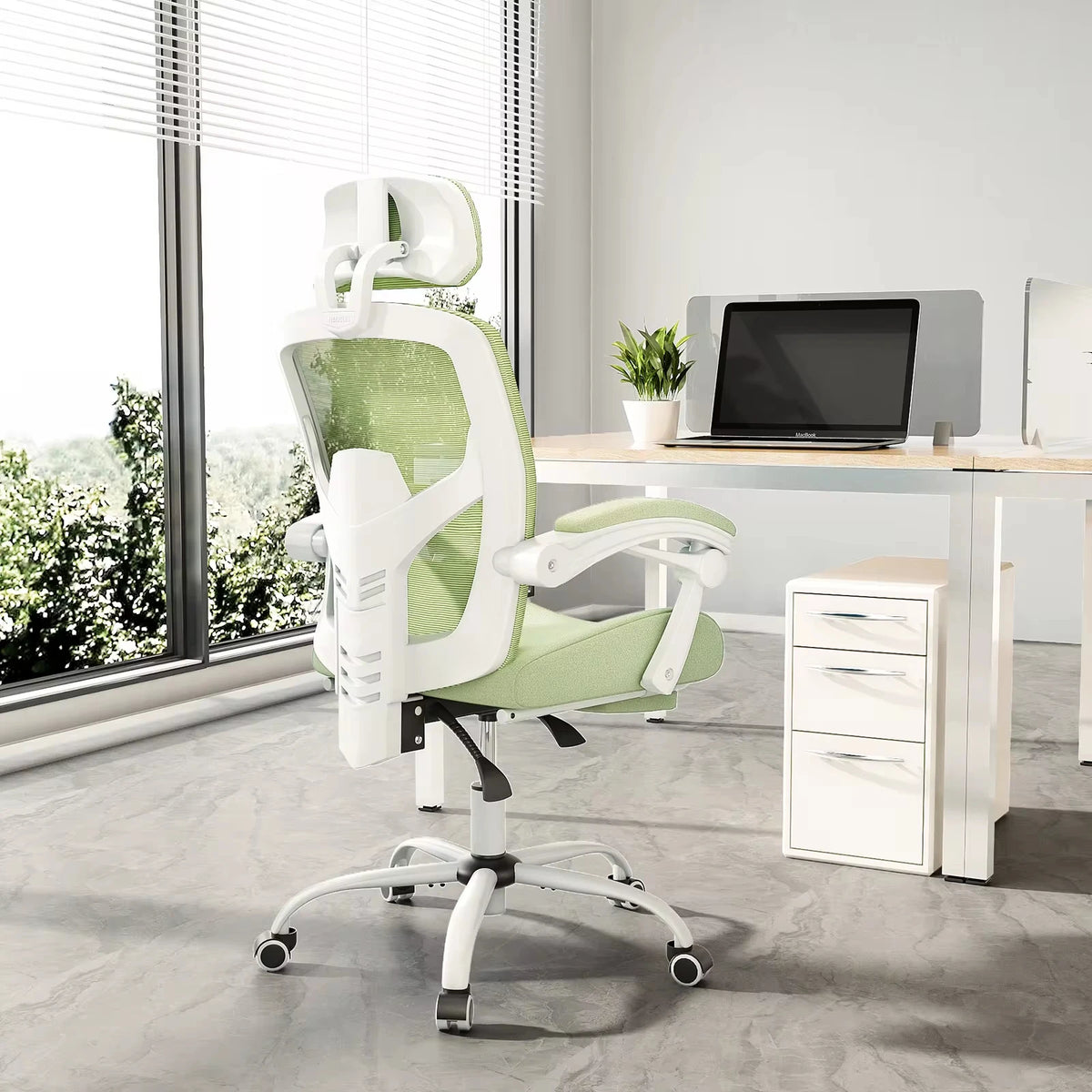JHK Ergonomic Mesh Reclining Swivel Gaming Chair With Lumbar Support