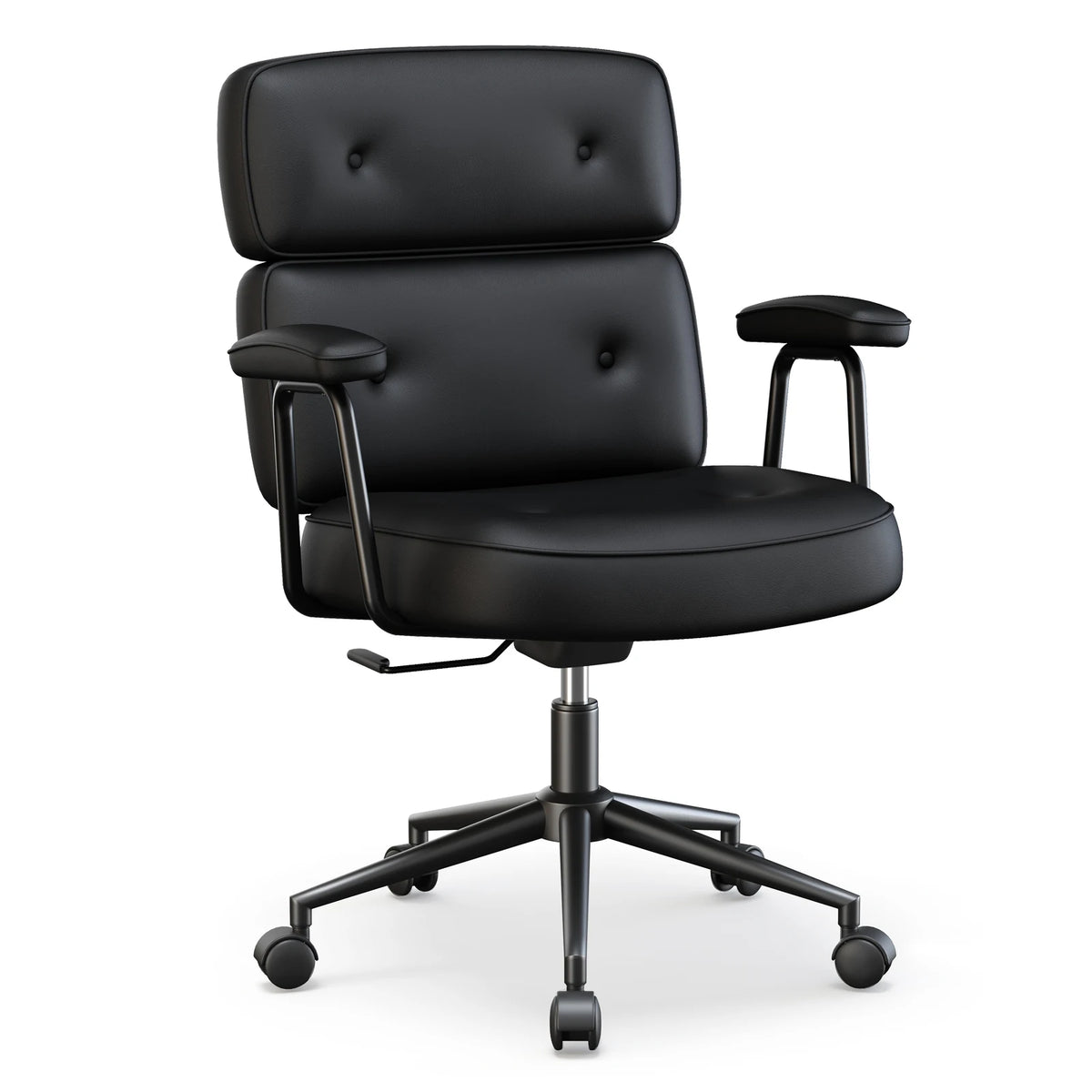 JHK Ergonomic PU Leather Office Chair With Lumbar Support