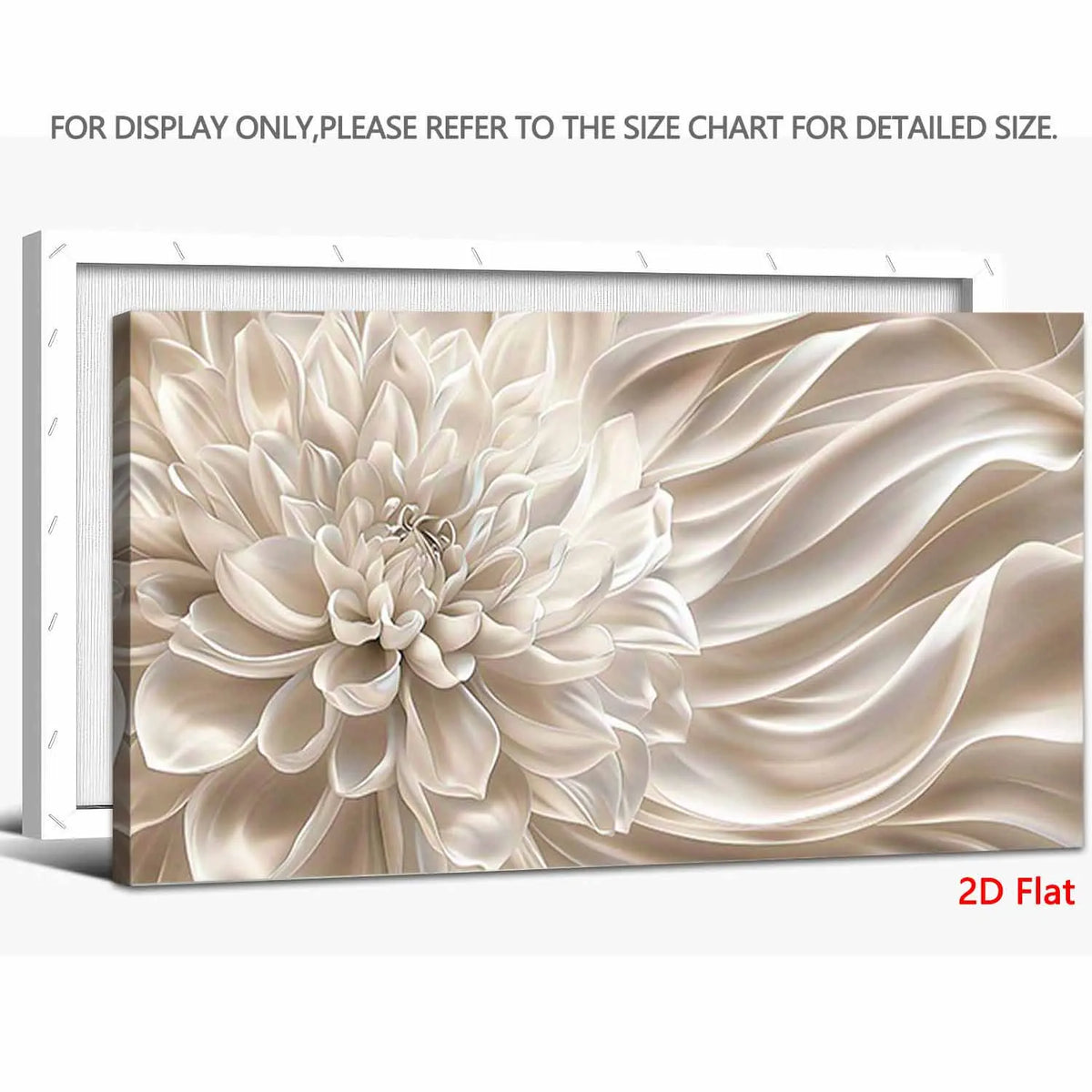 Floral Tree Canvas Wall Art With Framed 3D Flower Print