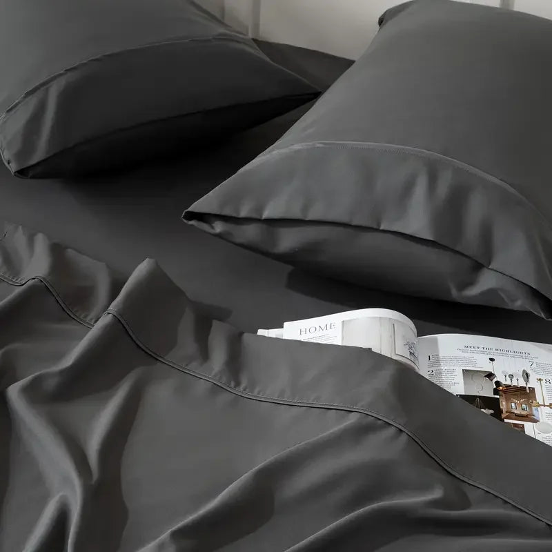 Bamboo Cooling Viscose Sheet Set for Breathable Comfortable Sleep