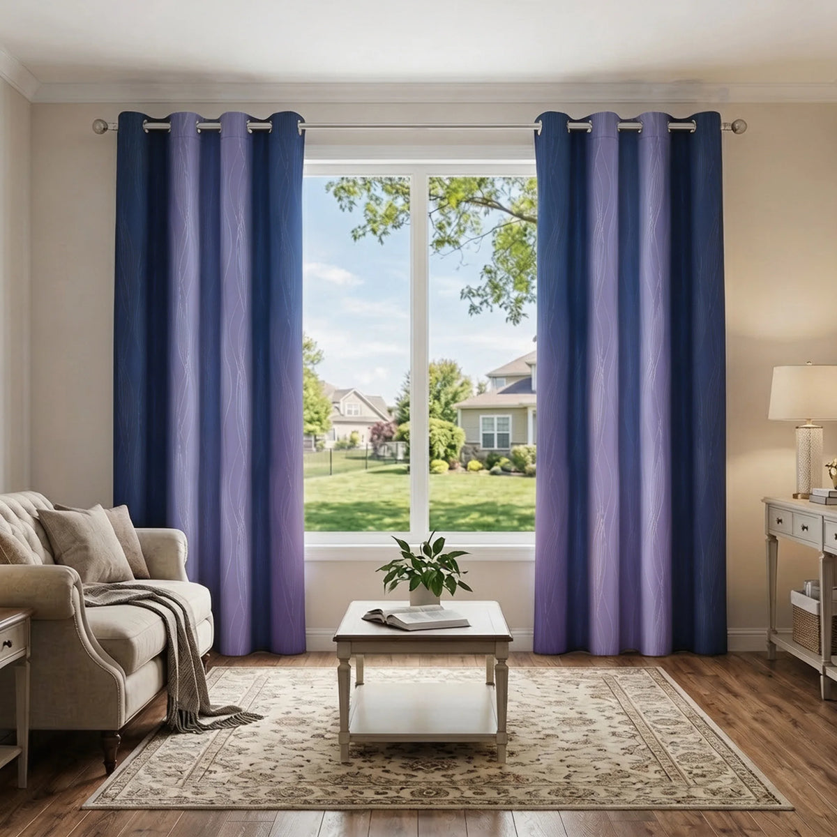 Thermal Insulated Blackout Grommet Window Curtains for Bedroom Privacy