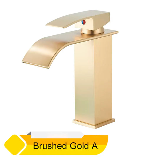 Suguword Single Handle Bathroom Basin Faucet With Long Spout