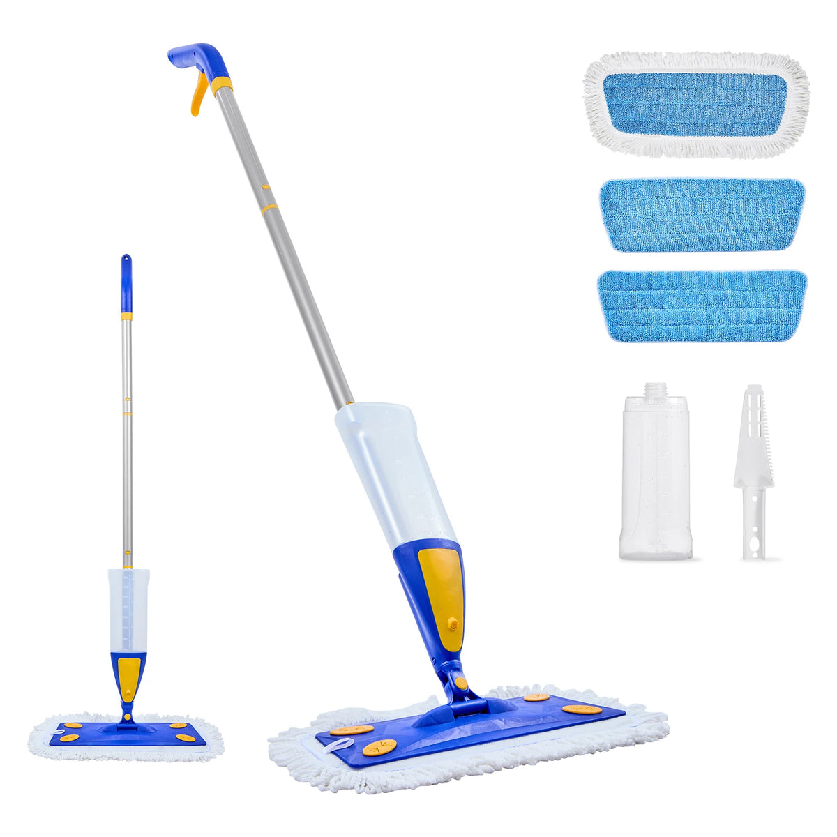 SucceBuy Spray Mop with 3 Washable Pads 27oz Refillable Water Tank for Dry Wet Floor Cleaning Home Use for Tile/Vinyl/Wood Floor