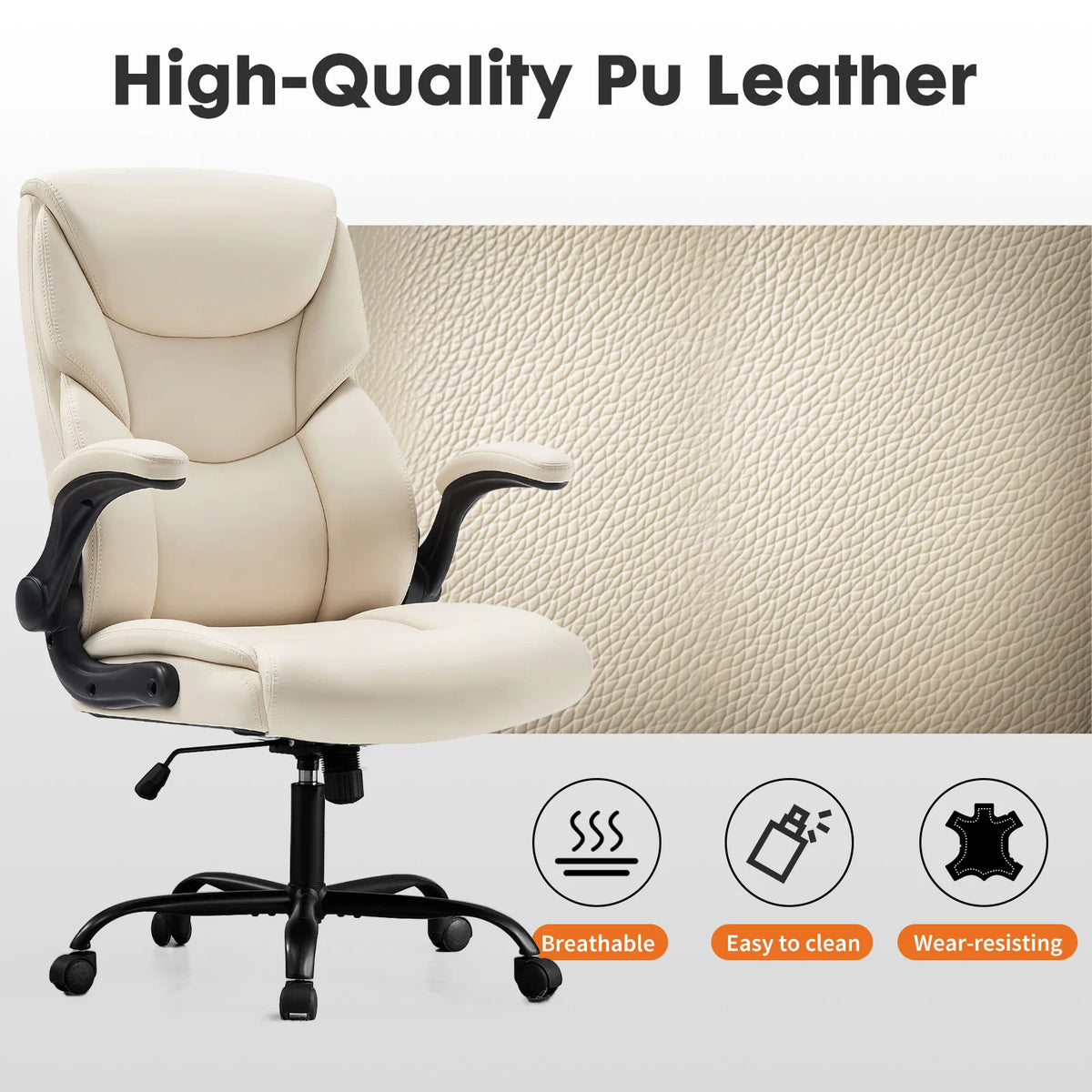 MCQ Ergonomic Gaming Office Chair with Flip Up Armrests