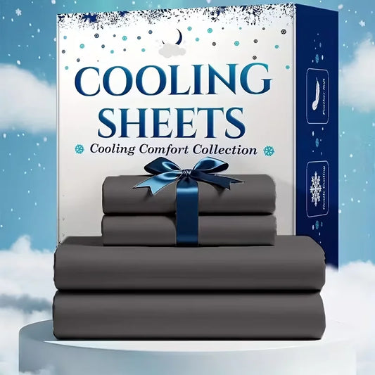 Bamboo Cooling Viscose Sheet Set for Breathable Comfortable Sleep