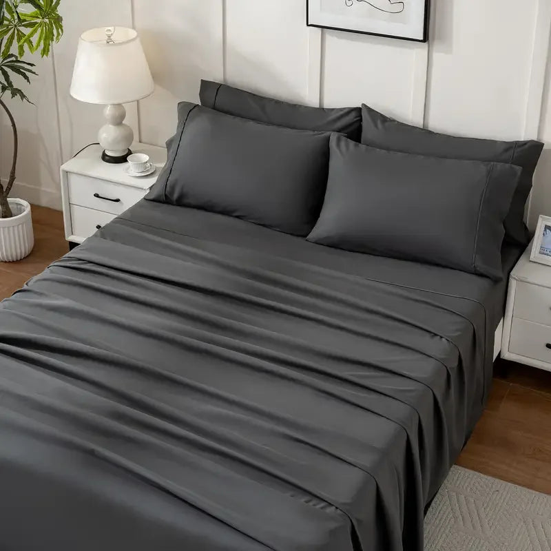 Bamboo Cooling Viscose Sheet Set for Breathable Comfortable Sleep