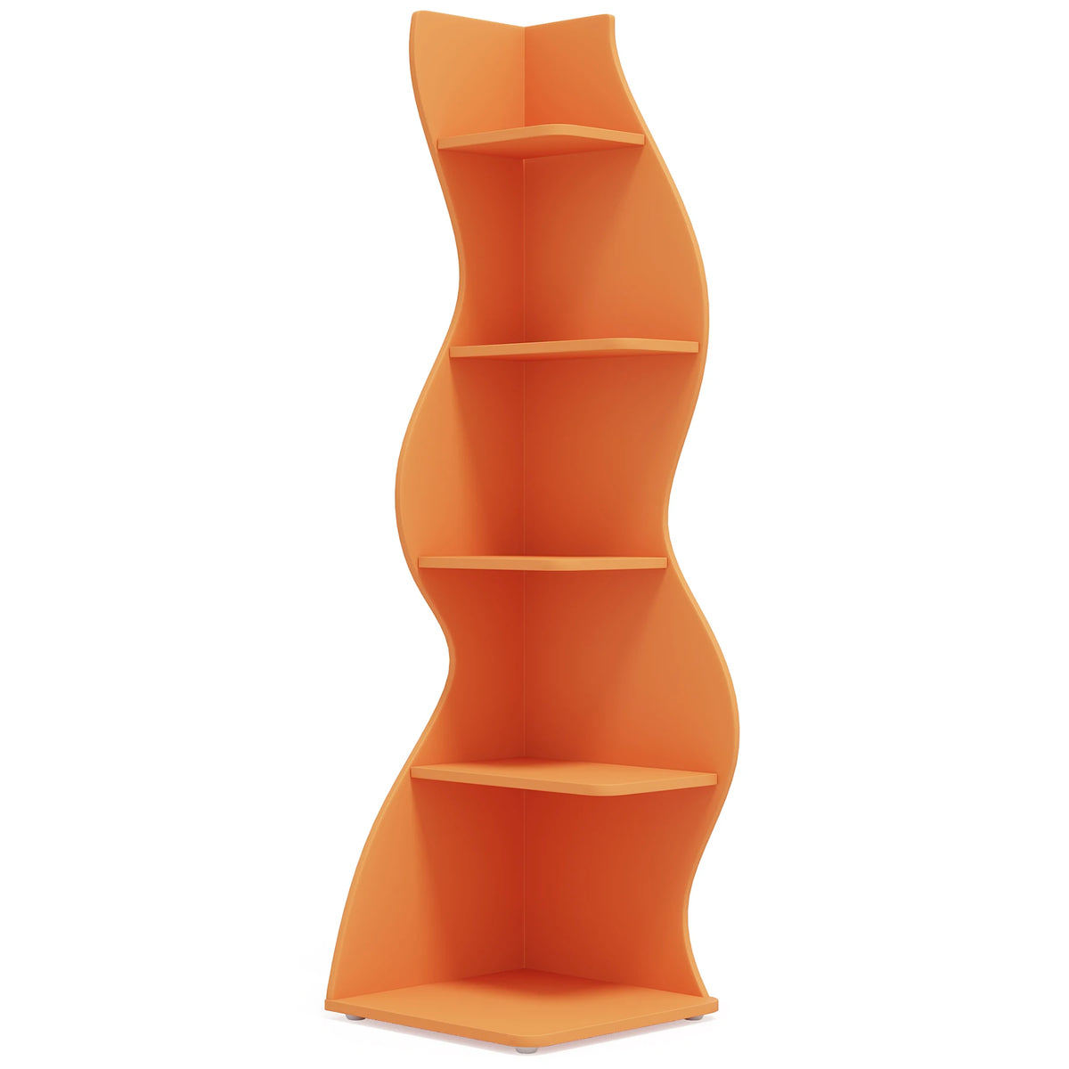 Tribesigns Modern Five Tier Corner Bookshelf Storage and Plant Stand